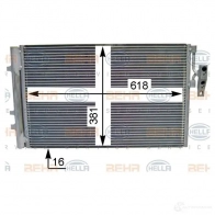 Радиатор кондиционера HELLA 39631 8fc351343171 _BEHR HELLA SERVICE_ VKGYB - Изображение 2