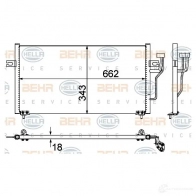Радиатор кондиционера HELLA 4045621513511 39237 8fc351303524 NRQ4H KV - Изображение 2