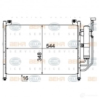 Радиатор кондиционера HELLA Mazda 2 HXX1M9 _BEHR HELLA SERVICE_ 8fc351310231