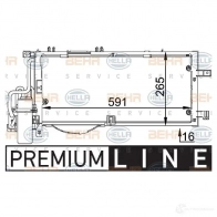 Радиатор кондиционера HELLA 5B2FB 8fc351300611 _BEHR HELLA SERVICE_ 38980