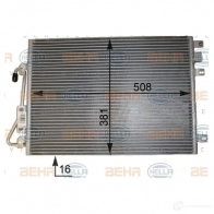 Радиатор кондиционера HELLA DXSZU2 39670 _BEHR HELLA SERVICE_ 8fc351343431 - Изображение 1