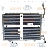 Радиатор кондиционера HELLA _BEHR HELLA SERVICE_ 39743 8fc351344221 OSN2LM - Изображение 2