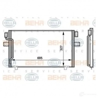Радиатор кондиционера HELLA 8fc351024181 8OF9TA8 Nissan Maxima (A32) 4 1994 – 2000 _BEHR HELLA SERVICE_
