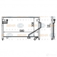 Радиатор кондиционера HELLA 8fc351306111 D5WGVF _BEHR HELLA SERVICE_ Mazda 323 (BA) 5 Хэтчбек 1.5 16V 88 л.с. 1994 – 1998