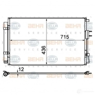Радиатор кондиционера HELLA B 4NZY6 8fc351344634 39766 4045621474645 - Изображение 2