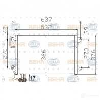 Радиатор кондиционера HELLA RD9GC0 38970 _BEHR HELLA SERVICE_ 8fc351300514 - Изображение 2