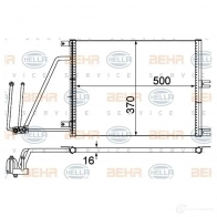 Радиатор кондиционера HELLA 38816 8fc351037634 4045621513498 AX IR8HX - Изображение 2