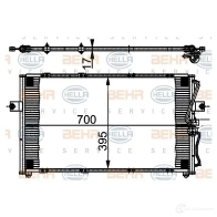 Радиатор кондиционера HELLA 8fc351302011 _BEHR HELLA SERVICE_ M4LLX 39119