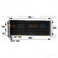 Радиатор кондиционера HELLA _BEHR HELLA SERVICE_ 38922 D1JH5X 8fc351300081