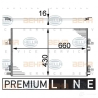Радиатор кондиционера HELLA 39066 8fc351301431 7LCH187 _BEHR HELLA SERVICE_ - Изображение 5