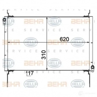 Радиатор кондиционера HELLA UEO1KT _BEHR HELLA SERVICE_ 8fc351309091 39399