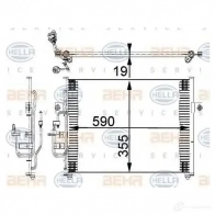 Радиатор кондиционера HELLA _BEHR HELLA SERVICE_ 8fc351318021 41O8HSJ 39535