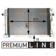 Радиатор кондиционера HELLA PLSFT 8fc351302291 _BEHR HELLA SERVICE_ 39147