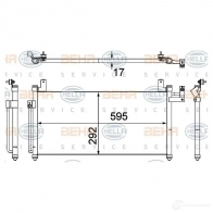 Радиатор кондиционера HELLA _BEHR HELLA SERVICE_ MMZDDO2 Mazda 323 (BJ) 6 Хэтчбек 1.8 Astina 125 л.с. 1998 – 2004 8fc351304361