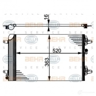 Радиатор кондиционера HELLA _BEHR HELLA SERVICE_ 39078 8fc351301524 GFJ2M - Изображение 2