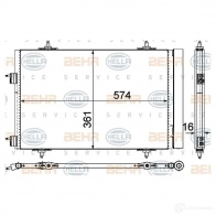 Радиатор кондиционера HELLA 99R6ES 39605 8fc351319441 _BEHR HELLA SERVICE_ - Изображение 5