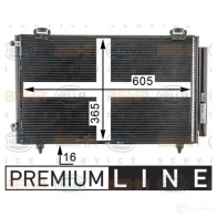 Радиатор кондиционера HELLA FK66S _BEHR HELLA SERVICE_ 8fc351343301 39646 - Изображение 5