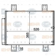 Радиатор кондиционера HELLA 8fc351319261 _BEHR HELLA SERVICE_ 39594 YTNMTVU