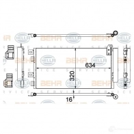 Радиатор кондиционера HELLA 6NR TI18 8fc351300644 38986 4045621513269 - Изображение 2