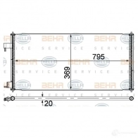 Радиатор кондиционера HELLA 39546 HR3 4L 8fc351318354 4045621513443 - Изображение 2