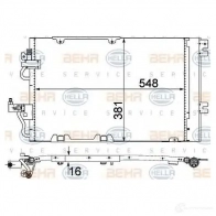 Радиатор кондиционера HELLA _BEHR HELLA SERVICE_ 8fc351301771 39114 ZJX06K - Изображение 3