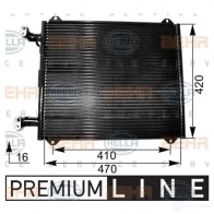 Радиатор кондиционера HELLA Audi A2 (8Z) 1 2000 – 2005 JS0KBM _BEHR HELLA SERVICE_ 8fc351038551