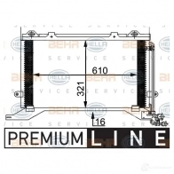 Радиатор кондиционера HELLA 8fc351038501 38870 LV5KQZ _BEHR HELLA SERVICE_