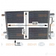 Радиатор кондиционера HELLA _BEHR HELLA SERVICE_ 8fc351343484 BPR8U 39679 - Изображение 2
