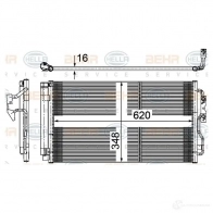 Радиатор кондиционера HELLA 8fc351316584 1204574160 F0 XDV 4045621518530 - Изображение 2