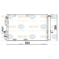 Радиатор кондиционера HELLA 8fc351301224 B2HY5UU 39033 _BEHR HELLA SERVICE_