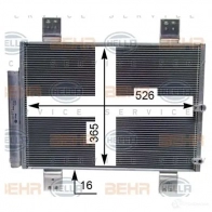 Радиатор кондиционера HELLA _BEHR HELLA SERVICE_ 8fc351343694 39712 QYGWFK