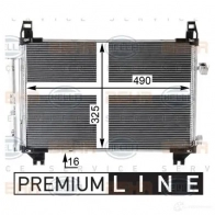 Радиатор кондиционера HELLA 8fc351343471 _BEHR HELLA SERVICE_ 2W9OV4 39676 - Изображение 3