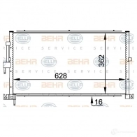 Радиатор кондиционера HELLA 8fc351318311 Jaguar X-Type (X400) 1 Седан 2.2 D 155 л.с. 2005 – 2009 _BEHR HELLA SERVICE_ 11O0G2