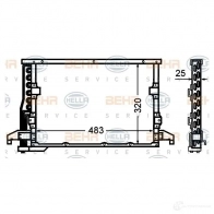 Радиатор кондиционера HELLA _BEHR HELLA SERVICE_ 8fc351305071 Bmw Z3 (E36) 1 Купе 3.2 M 321 л.с. 1998 – 2001 DNX1XX