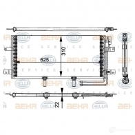 Радиатор кондиционера HELLA 8fc351301151 Volkswagen Transporter (T4) 4 Фургон 2.5 Syncro 110 л.с. 1992 – 2003 _BEHR HELLA SERVICE_ N57MXG