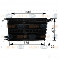 Радиатор кондиционера HELLA 38798 2E2BX 8fc351037411 _BEHR HELLA SERVICE_