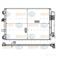 Радиатор кондиционера HELLA 8fc351344554 4045621474560 39759 2 XANZ - Изображение 2