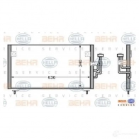 Радиатор кондиционера HELLA W59Z0HH _BEHR HELLA SERVICE_ 8fc351024151 38625 - Изображение 2
