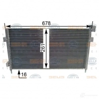 Радиатор кондиционера HELLA _BEHR HELLA SERVICE_ 8fc351344311 39752 TBO825A - Изображение 1
