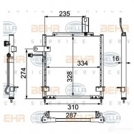 Радиатор кондиционера HELLA _BEHR HELLA SERVICE_ F2GHM Mazda Demio (DW) 1 Хэтчбек 8fc351303731