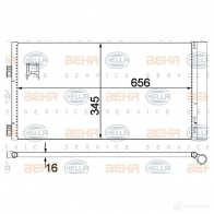 Радиатор кондиционера HELLA 4045621513504 39615 UE9G MJ 8fc351319644 - Изображение 2