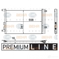 Радиатор кондиционера HELLA 8fc351302391 _BEHR HELLA SERVICE_ PU7D1Y9 39158