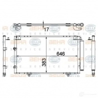 Радиатор кондиционера HELLA 8fc351307391 QUM9B _BEHR HELLA SERVICE_ Toyota