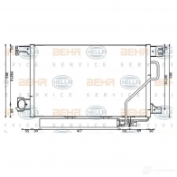 Радиатор кондиционера HELLA XKOI6SE 8fc351317504 Mercedes C-Class (S203) 2 Универсал 2.2 C 200 CDI (2004) 116 л.с. 2001 – 2007 _BEHR HELLA SERVICE_