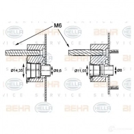 Радиатор кондиционера HELLA 4045621524746 8fc351004561 1424388264 LMF ISTT - Изображение 3
