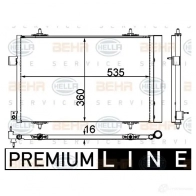 Радиатор кондиционера HELLA NFGB C 1424388263 8fc351004551 4045621524753