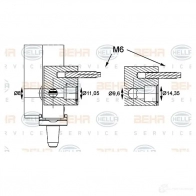 Радиатор кондиционера HELLA NFGB C 1424388263 8fc351004551 4045621524753 - Изображение 3