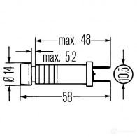Контрольная лампа HELLA 1A6Y2 2aa003257001 14034 0200 11 - Изображение 2