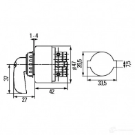 Подрулевой переключатель поворотников HELLA 19889 6bb001540001 ZZ DWZG 4082300189759 - Изображение 2