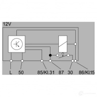 Реле свечей накала HELLA 4rv008188161 C1A4TC7 19327 0 43116 - Изображение 2